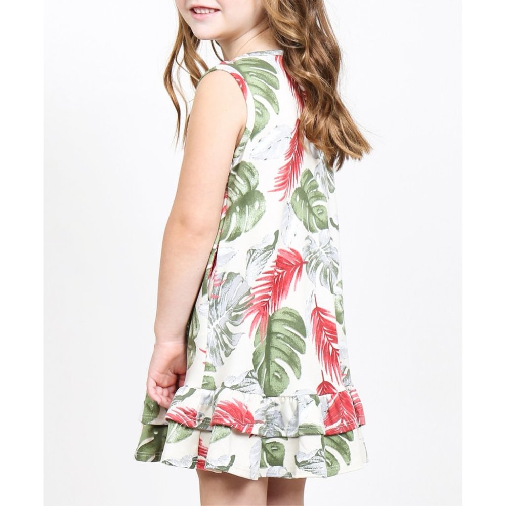 Kids Tropical Dress {Perfect Peach} - Picture 4 of 5
